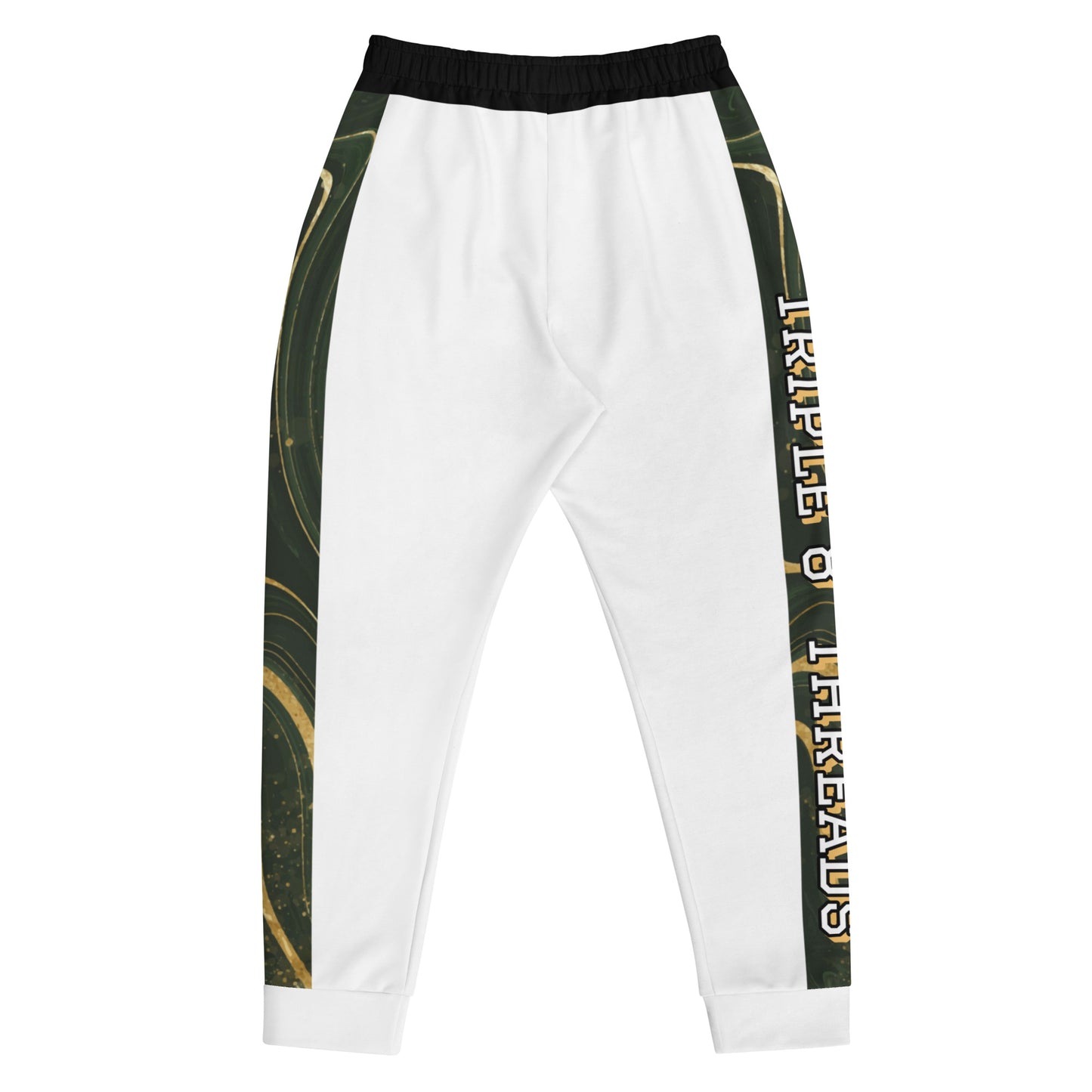 8xquiZit Collection T8T Green Luxury Men's Joggers - White