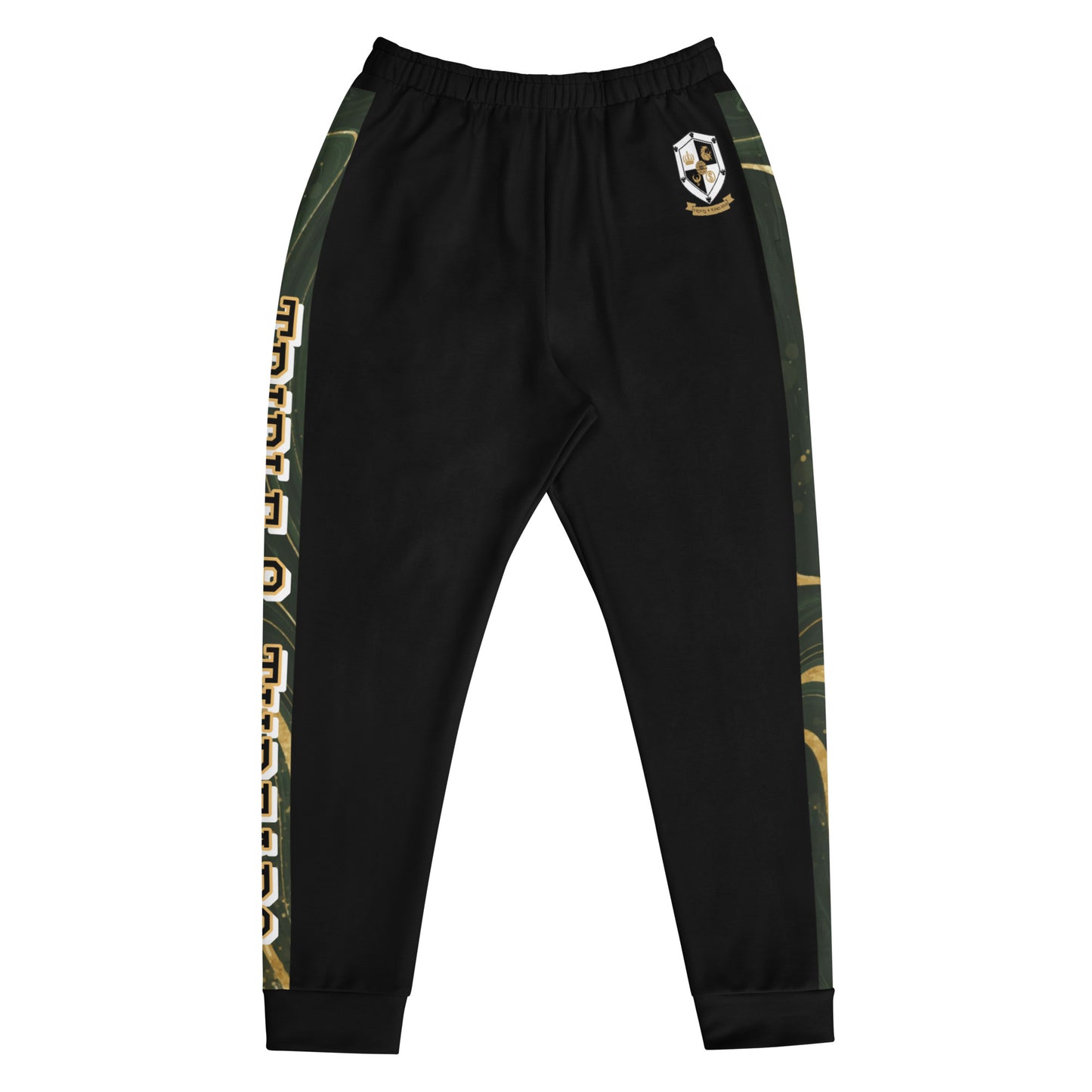 8xquiZit Collection T8T Green Luxury Men's Joggers - Black