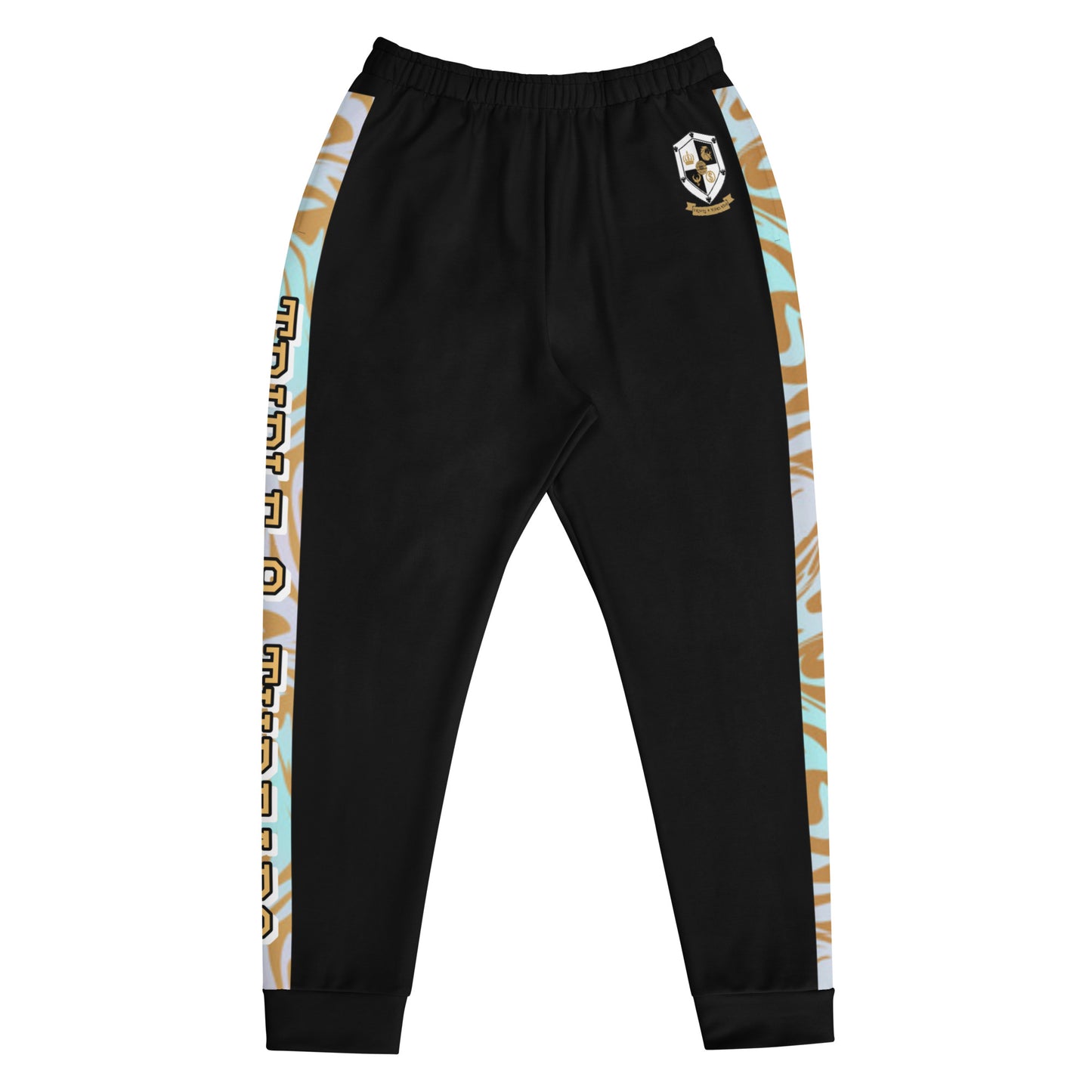 8xquiZit Collection T8T Pynk N Turq Jungle Luv  Men's Joggers -Black
