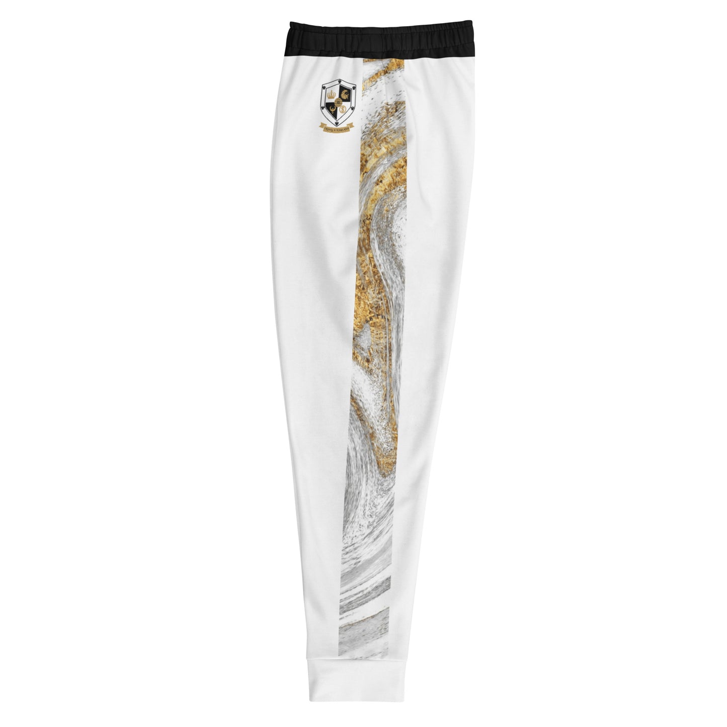 8xquiZit Collection T8T White Marble Men's Joggers - White