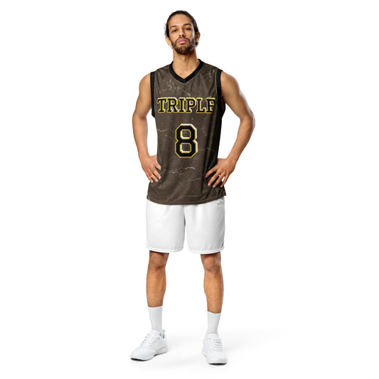 8xquiZit Collection - Marble Coco-cured Unisex Basketball Jersey