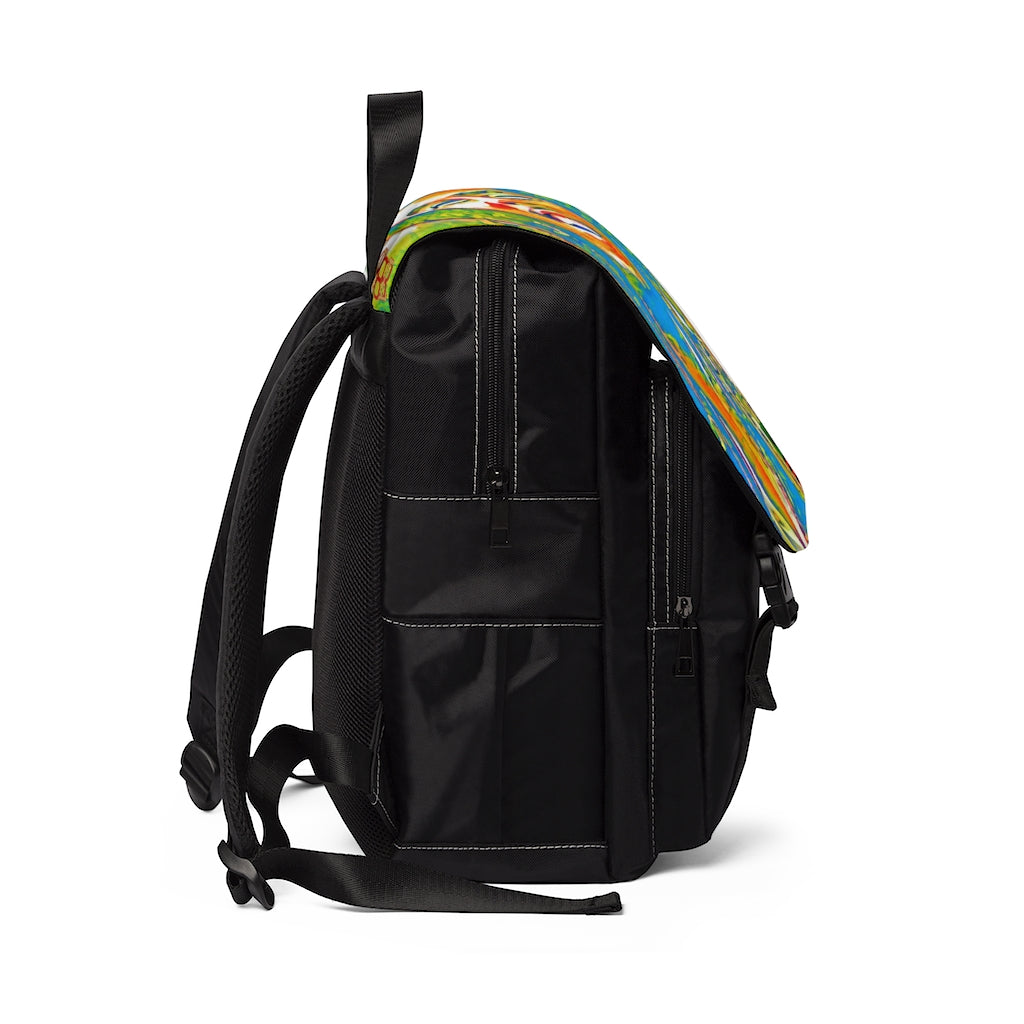 Color Bob Marley - Unisex Casual Shoulder Backpack