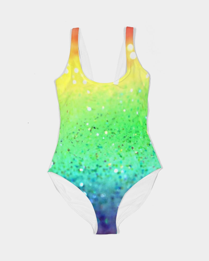 Rainbow Faded Coruscate Women's One-Piece Swimsuit