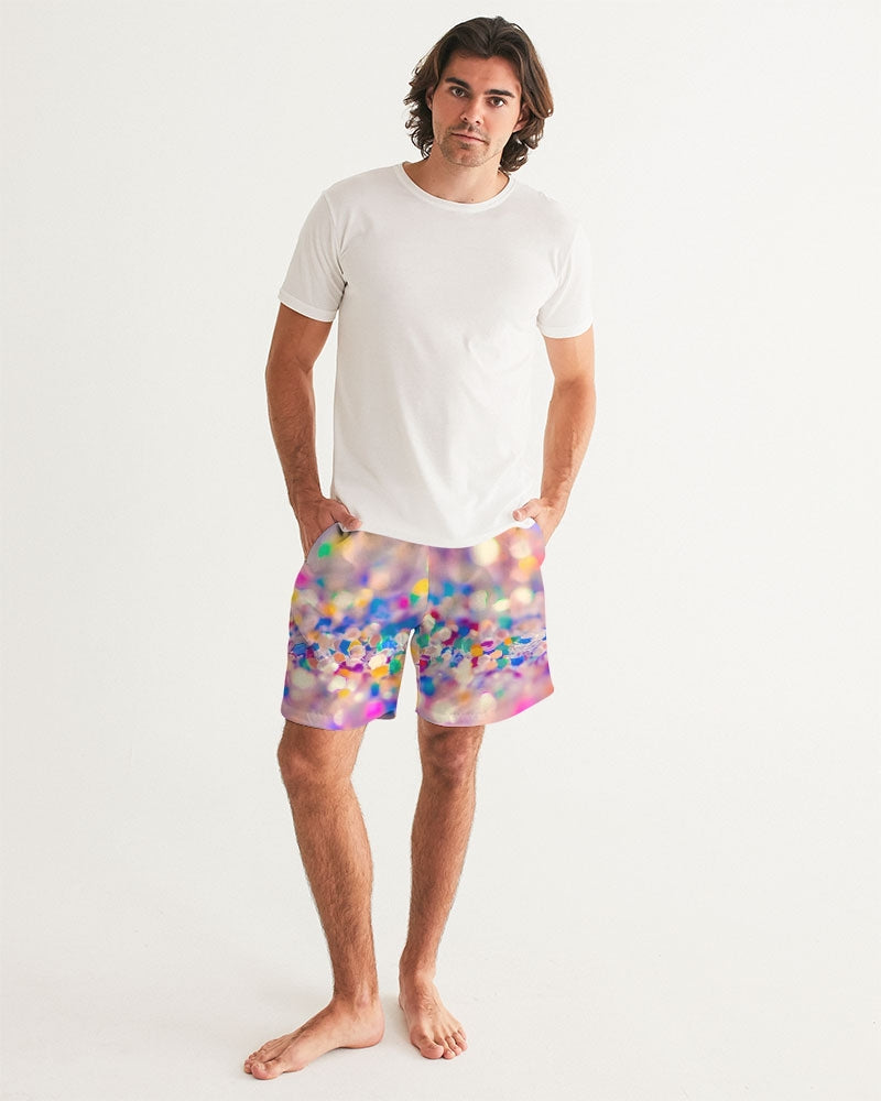 Rainbow Jewels Coruscate Men's Swim Trunk