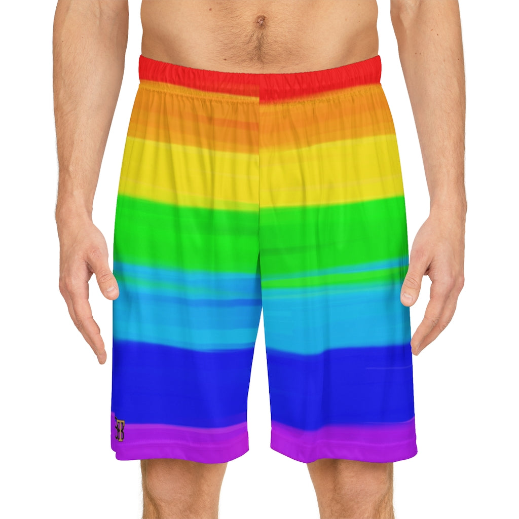 Pride 2022 Rainbow Basketball Shorts