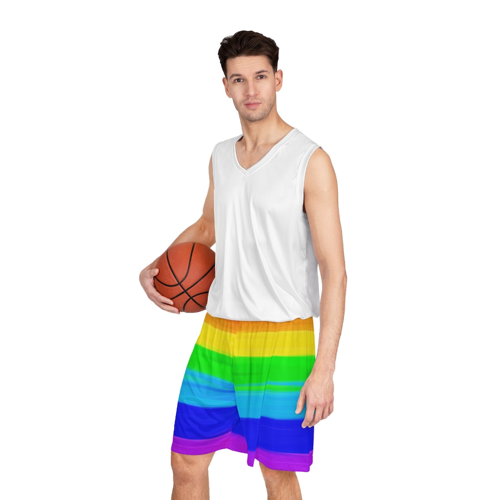 Pride 2022 Rainbow Basketball Shorts