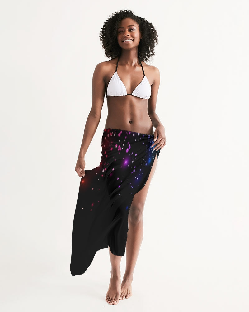 Black Rainbow Coruscate Swim Cover Up