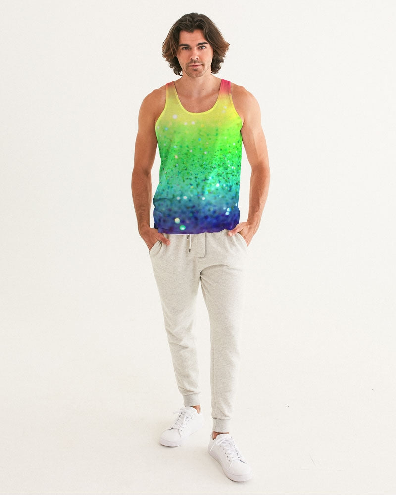 Rainbow Faded Coruscate Men's Tank