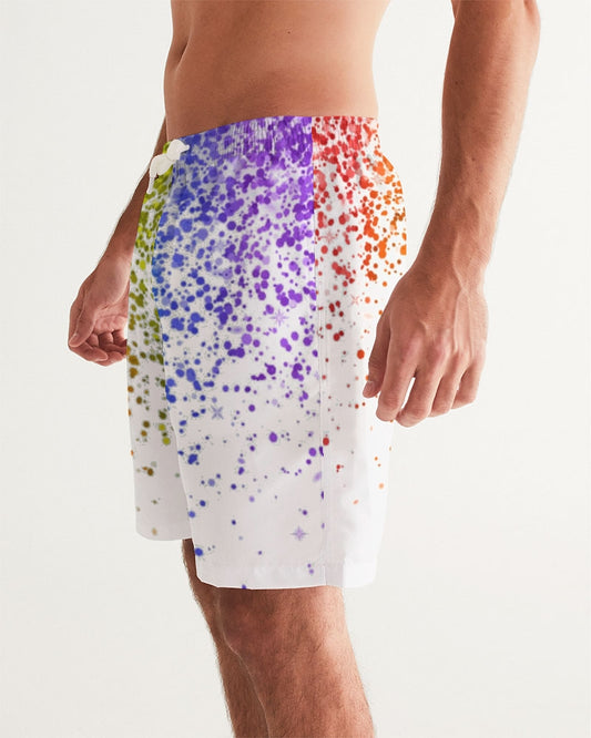 Rainbow Coruscate 2 Men's Swim Trunk