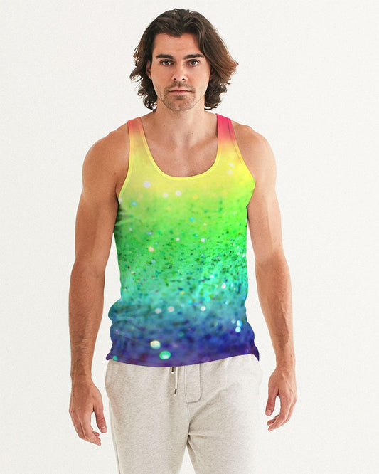 Rainbow Faded Coruscate Men's Tank