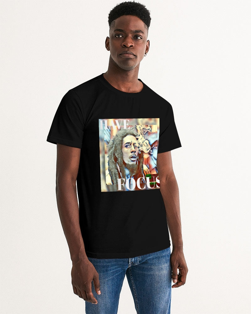 Have Focus "Bob Marley" Blue Men's Graphic Tee