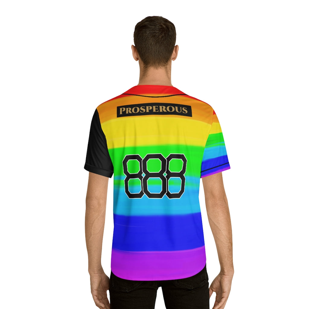 Pride 2022 Men's Rainbow Baseball Jersey