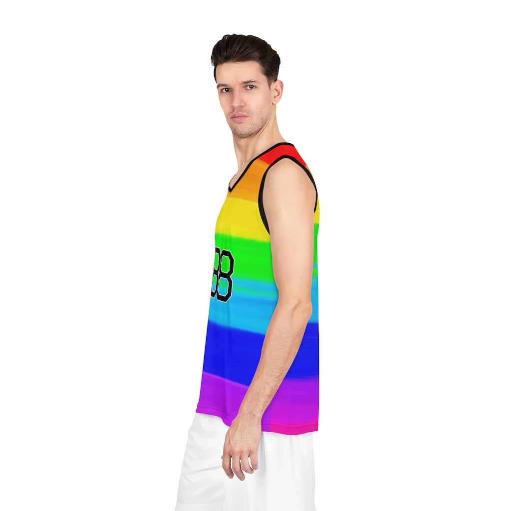 Pride 2022 Rainbow Basketball Jersey