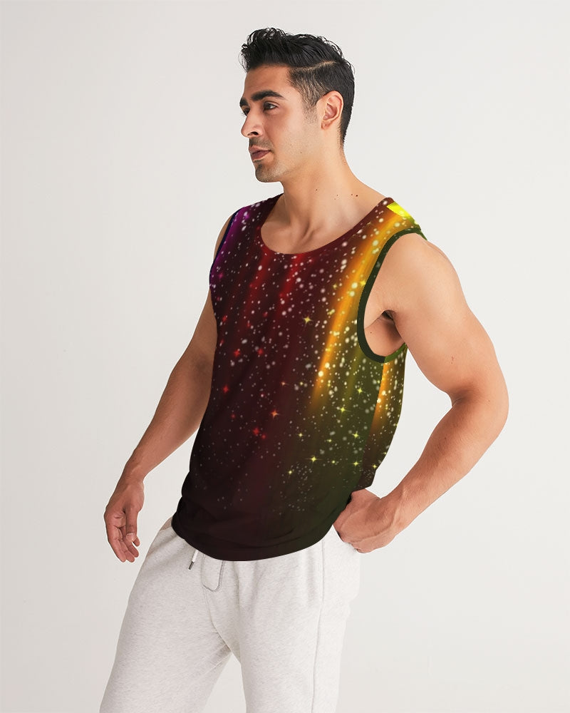 Rainbow Streak Coruscate Men's Sports Tank