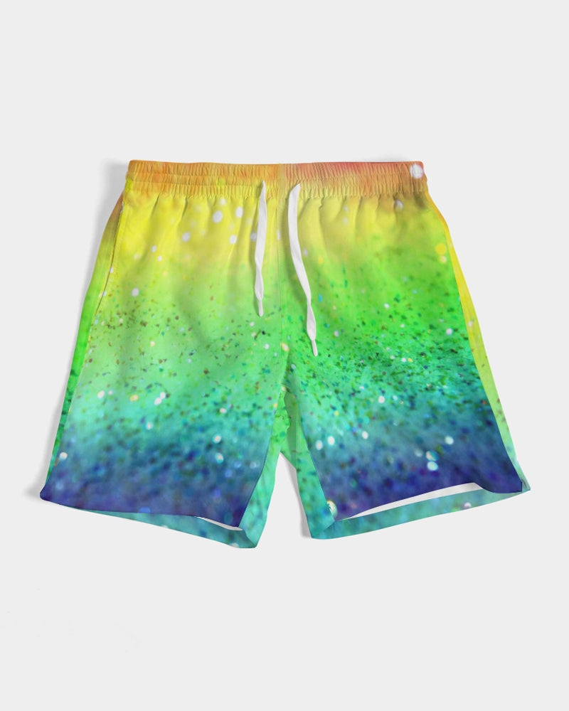 Rainbow Faded Coruscate Men's Swim Trunk