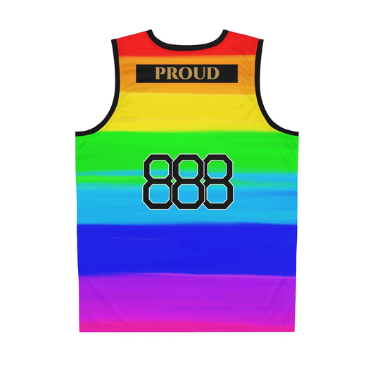 Pride 2022 Rainbow Basketball Jersey