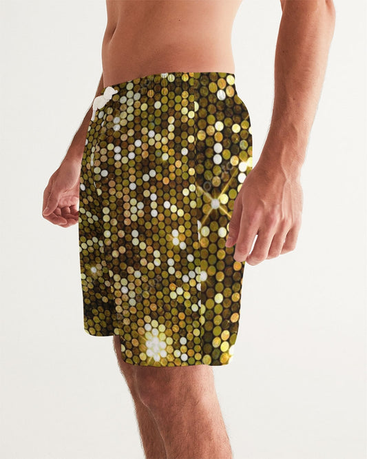 Gold Coruscate Men's Swim Trunk