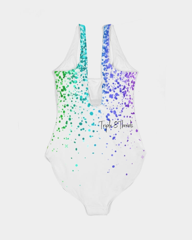 Rainbow Coruscate 2 Women's One-Piece Swimsuit