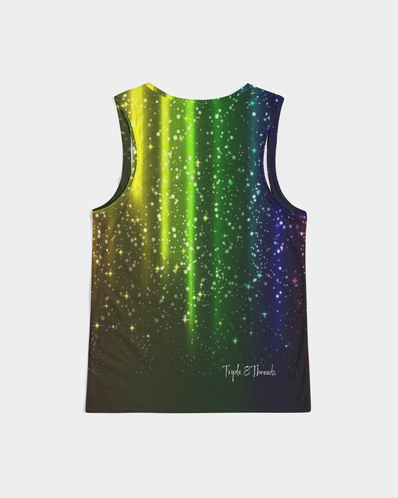 Rainbow Streak Coruscate Men's Sports Tank