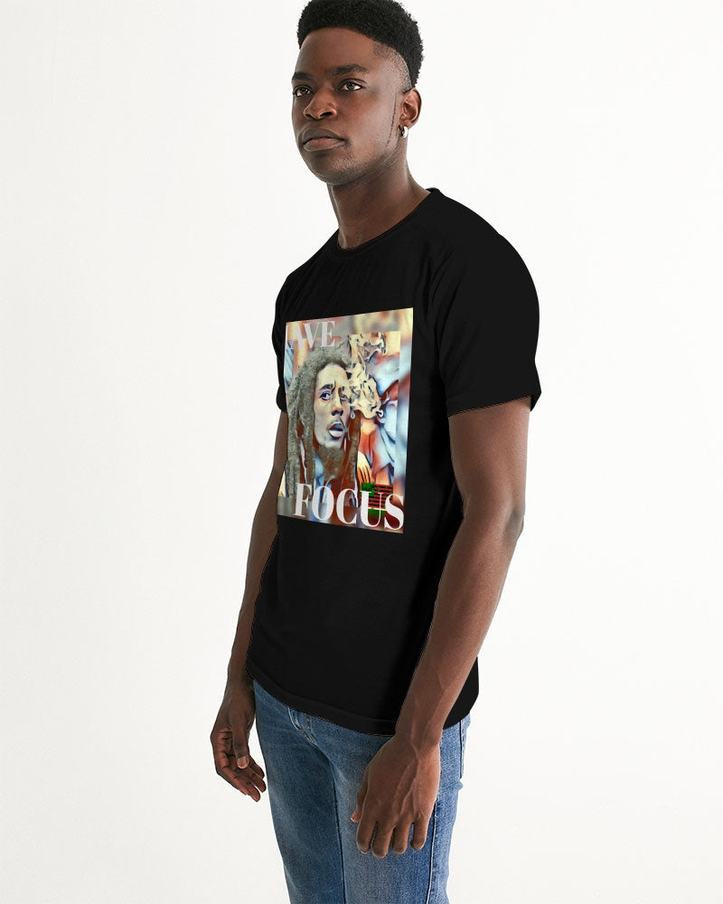 Have Focus "Bob Marley" Blue Men's Graphic Tee