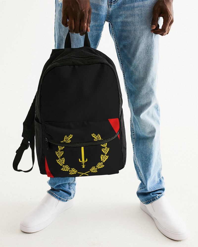 Black American Heritage Flag Small Canvas Backpack