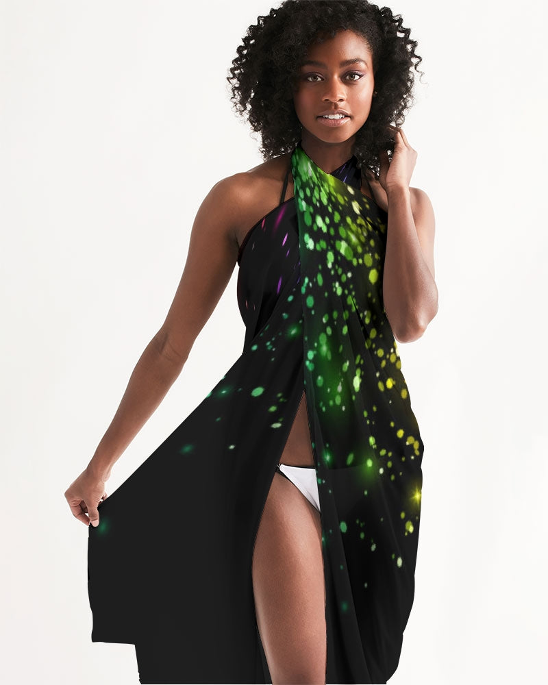 Black Rainbow Coruscate Swim Cover Up