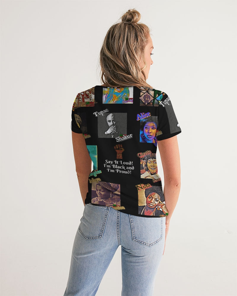 The Knowledge - Black Women's V-Neck Tee