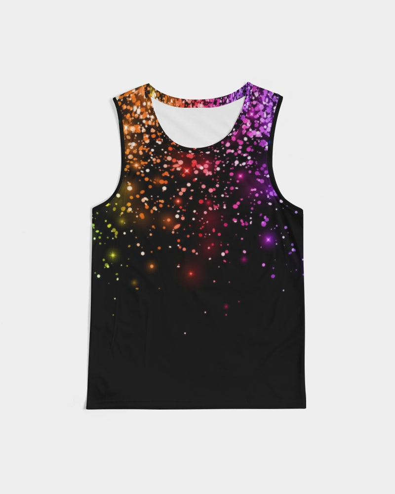 Black Rainbow Coruscate Men's Sports Tank