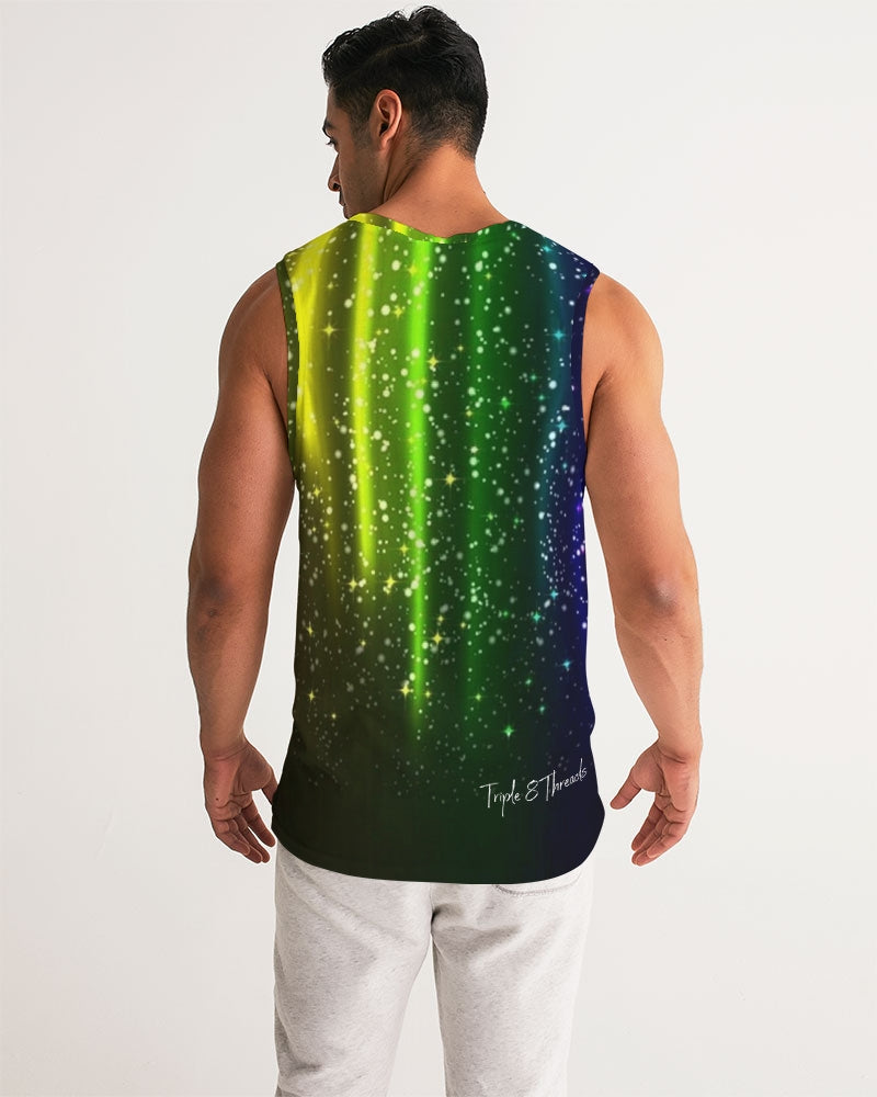 Rainbow Streak Coruscate Men's Sports Tank