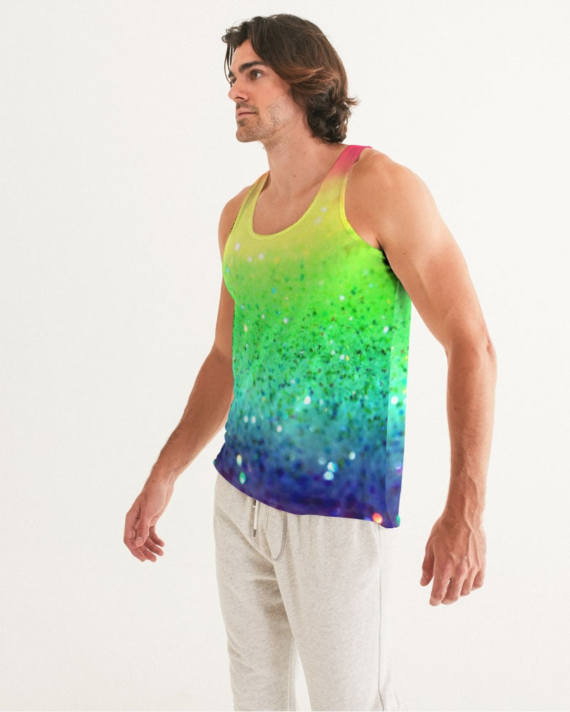 Rainbow Faded Coruscate Men's Tank