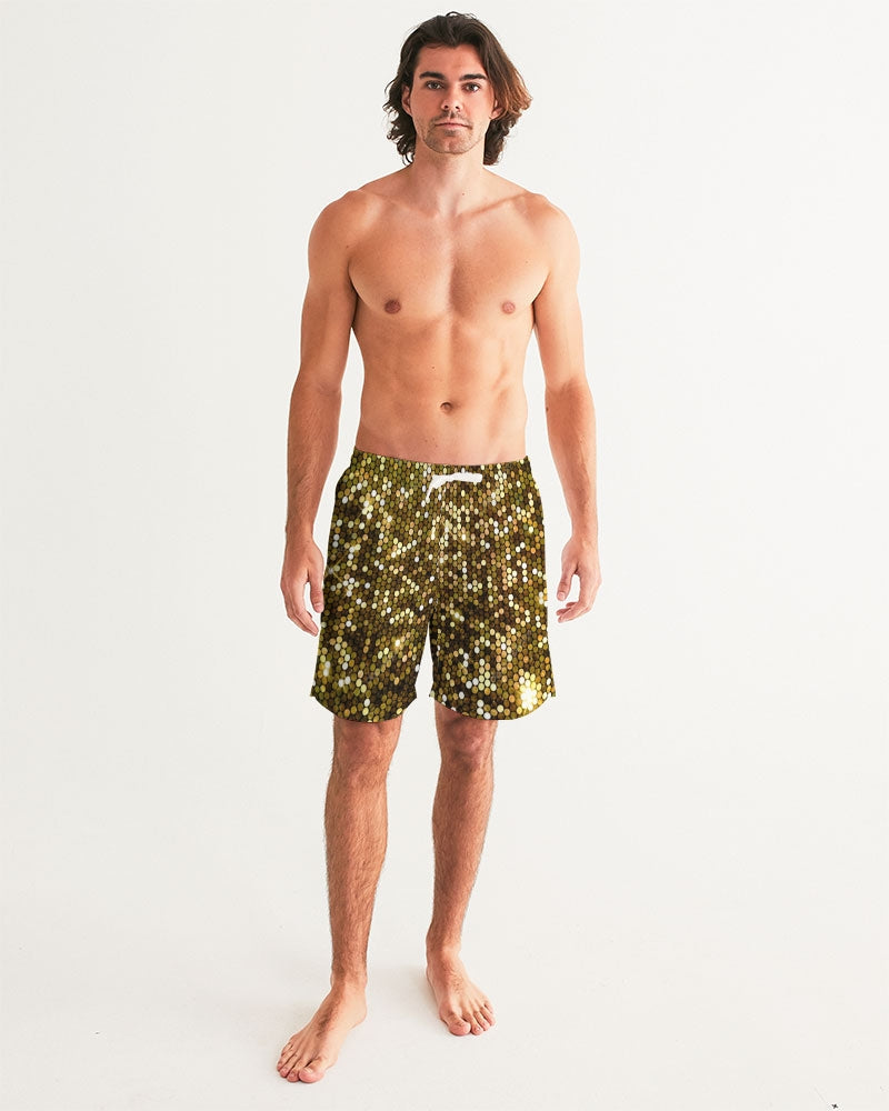 Gold Coruscate Men's Swim Trunk