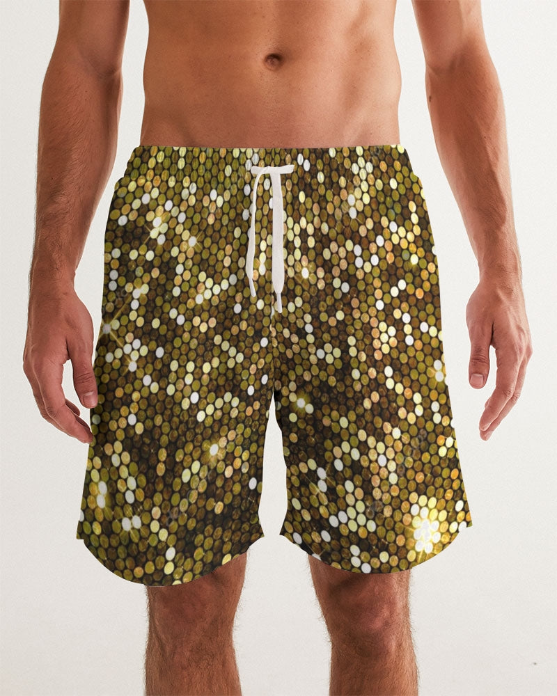 Gold Coruscate Men's Swim Trunk