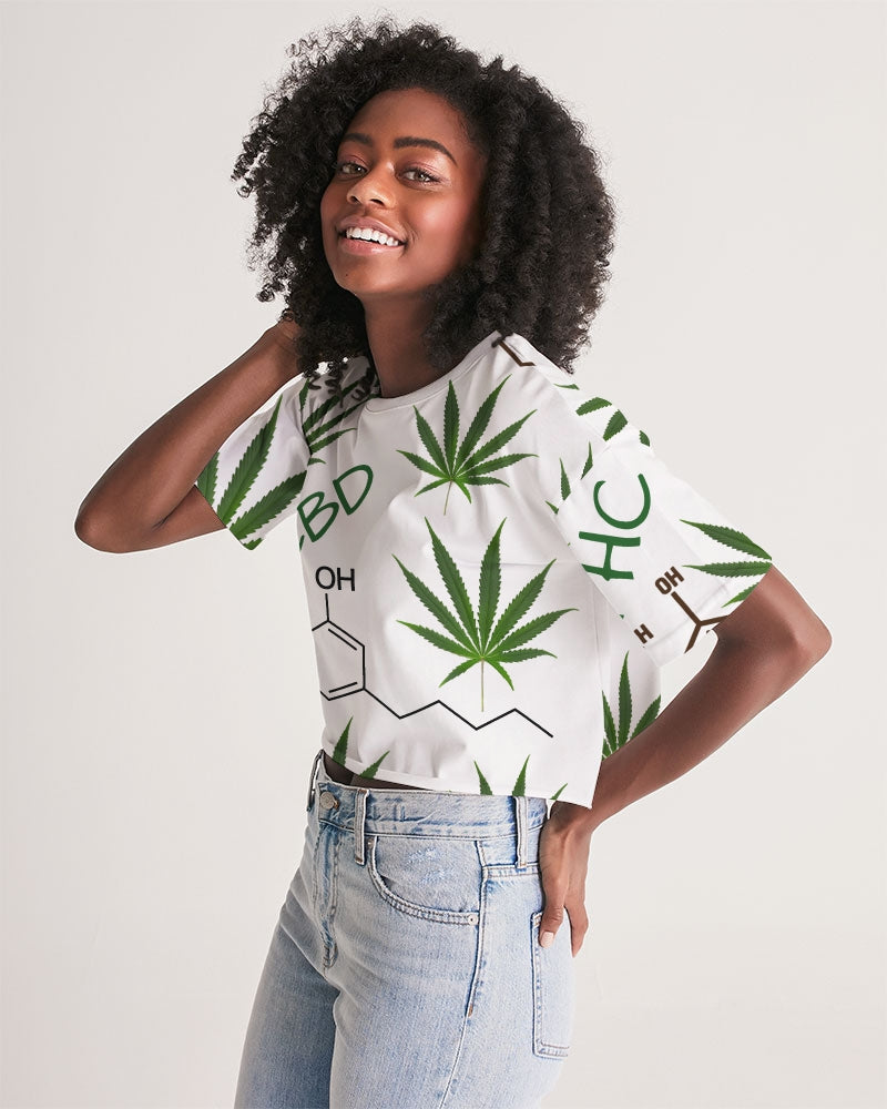 The Molecular Structures Women's Lounge Cropped Tee