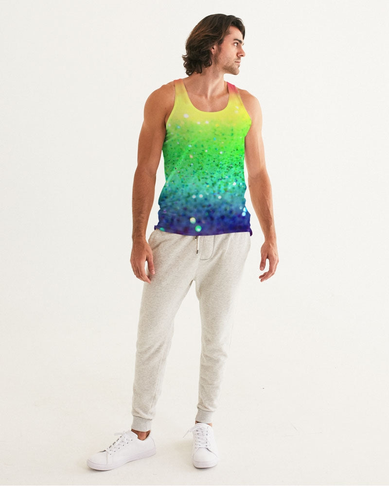 Rainbow Faded Coruscate Men's Tank