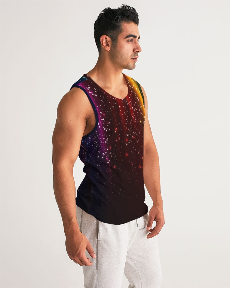 Rainbow Streak Coruscate Men's Sports Tank