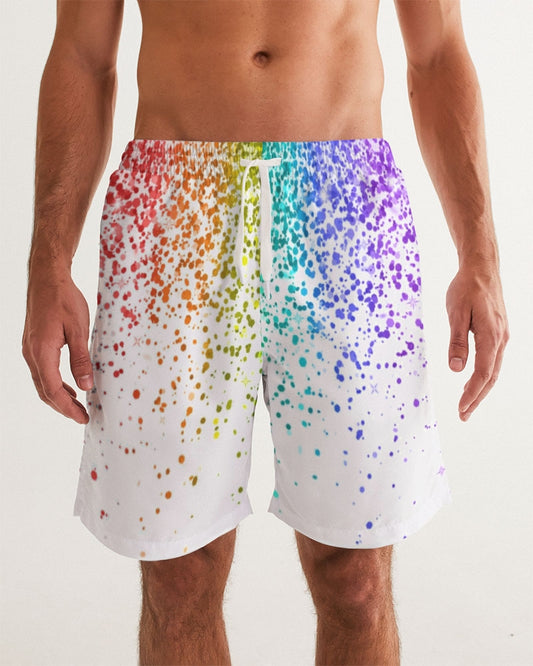 Rainbow Coruscate 2 Men's Swim Trunk