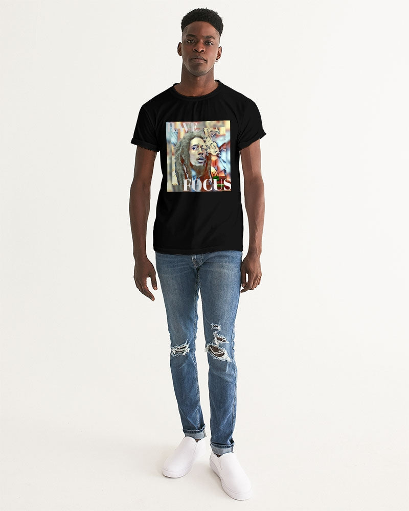 Have Focus "Bob Marley" Blue Men's Graphic Tee