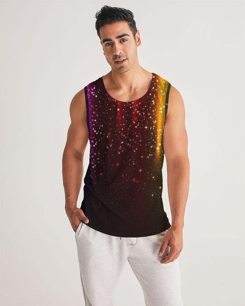 Rainbow Streak Coruscate Men's Sports Tank