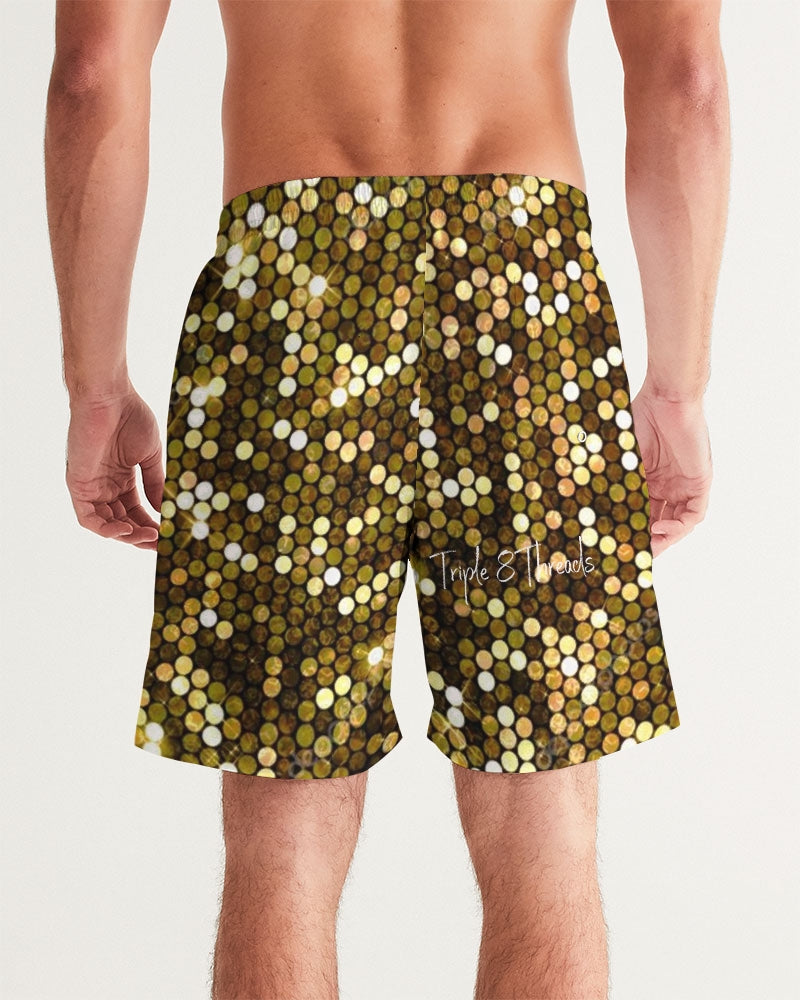 Gold Coruscate Men's Swim Trunk