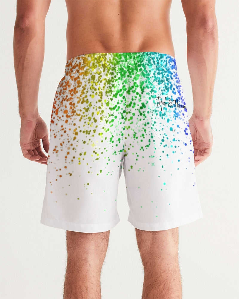 Rainbow Coruscate 2 Men's Swim Trunk