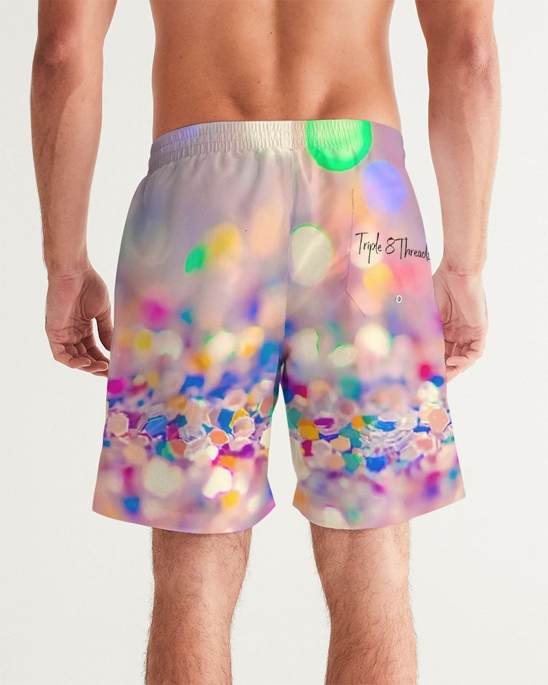 Rainbow Jewels Coruscate Men's Swim Trunk