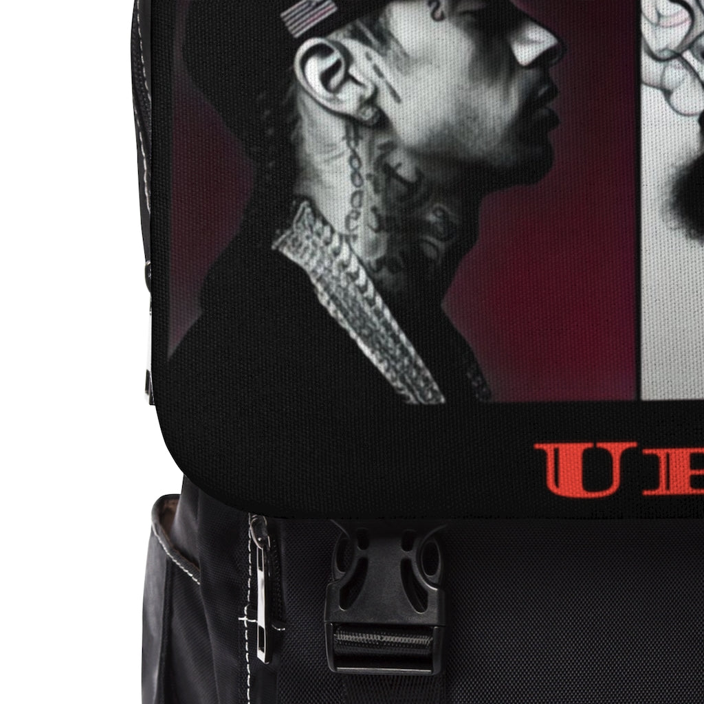 Nip Hussle Double Up Unisex Casual Shoulder Backpack