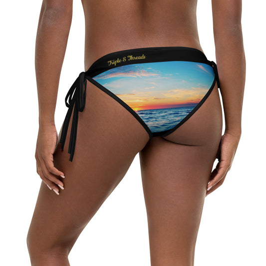 Beach Sunset - Blue Bikini Bottom