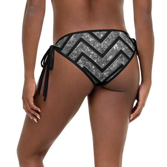 Silver n Black Coruscate Bikini Bottom