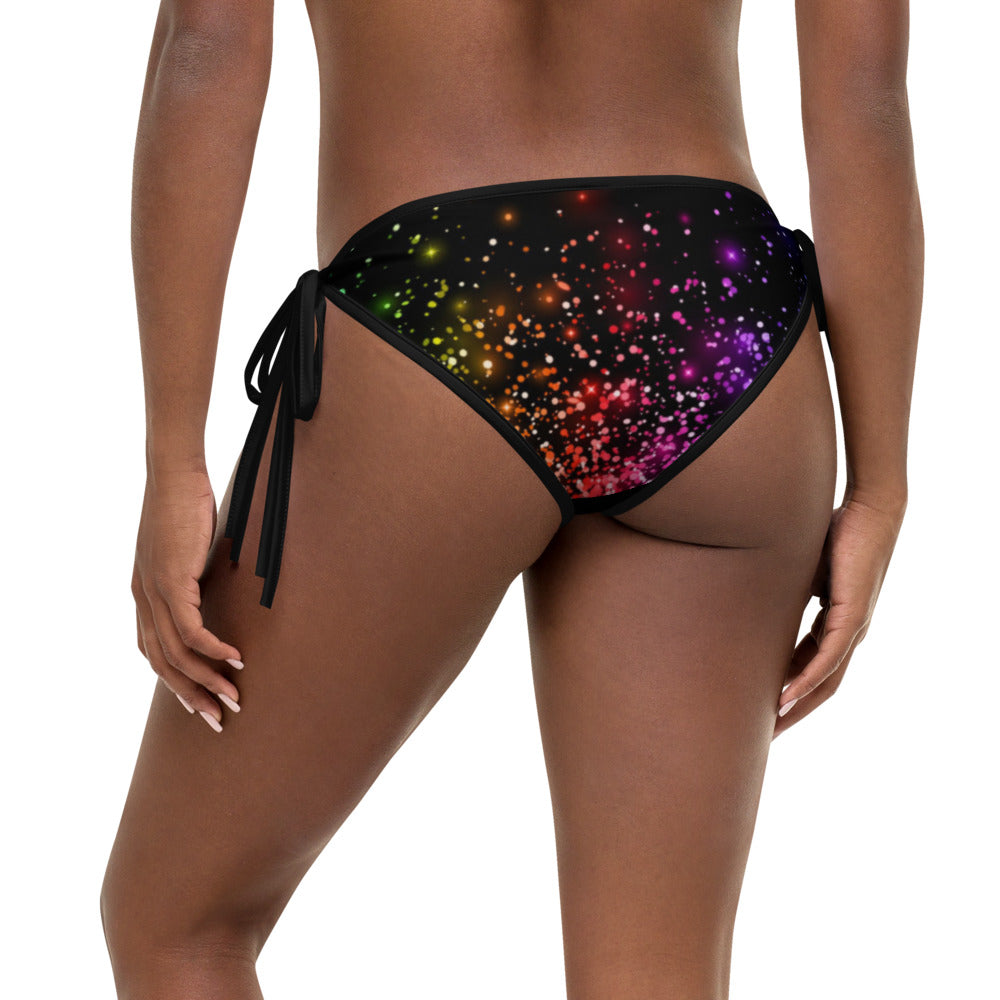 Black Rainbow Bikini Bottom