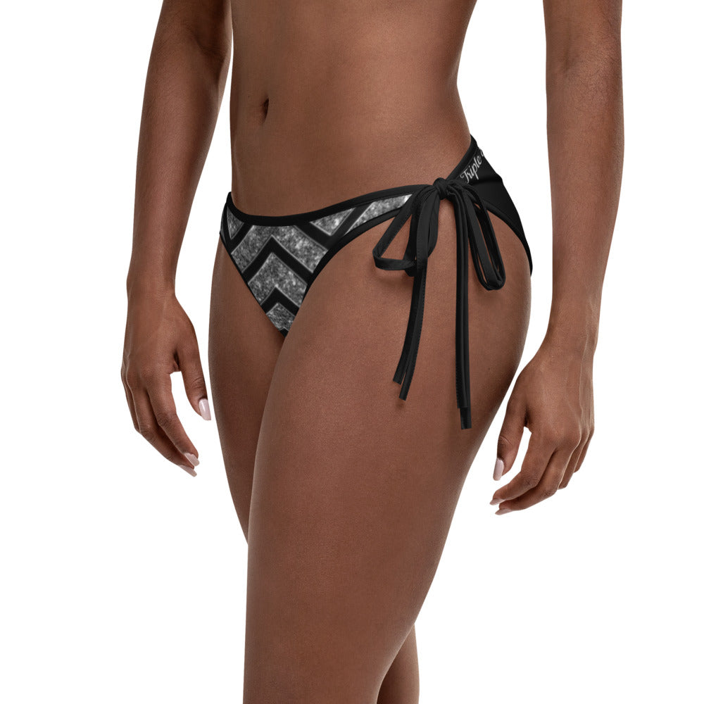 Silver n Black Coruscate Bikini Bottom