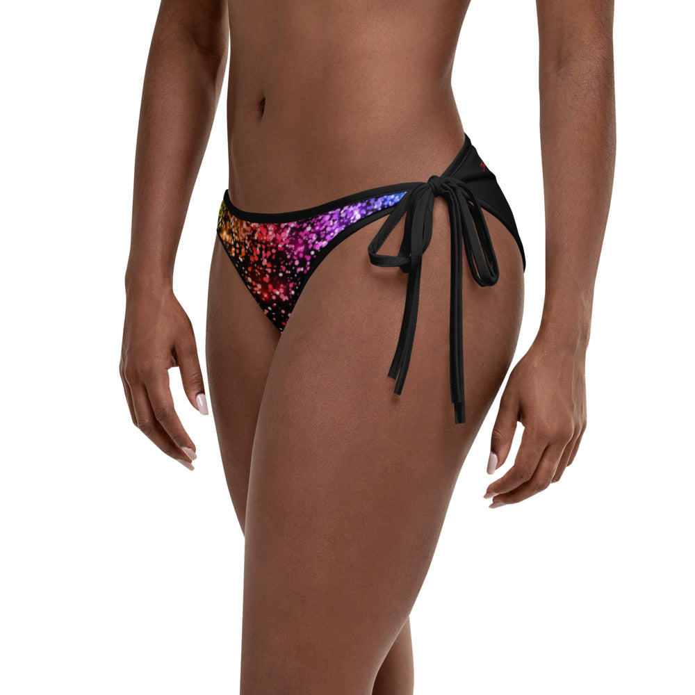 Black Rainbow Bikini Bottom