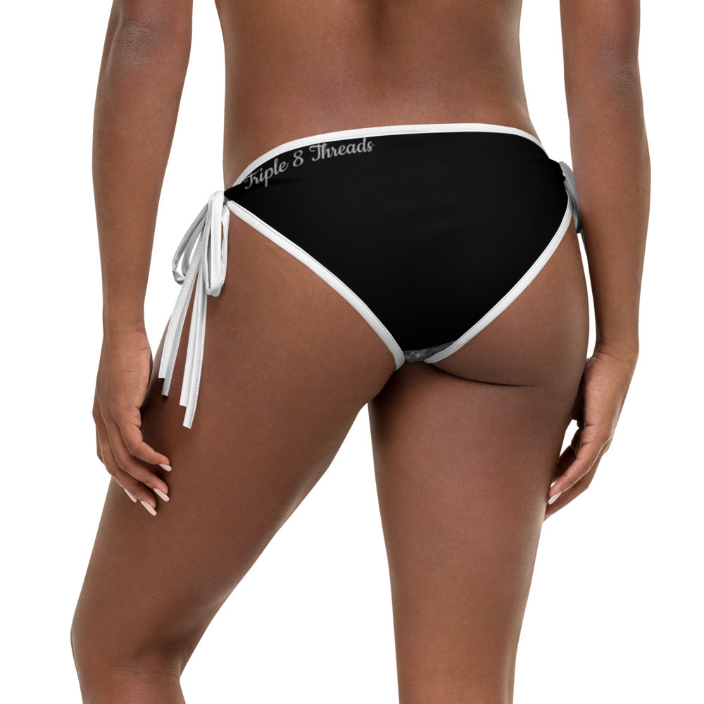 Silver n Black Coruscate Bikini Bottom