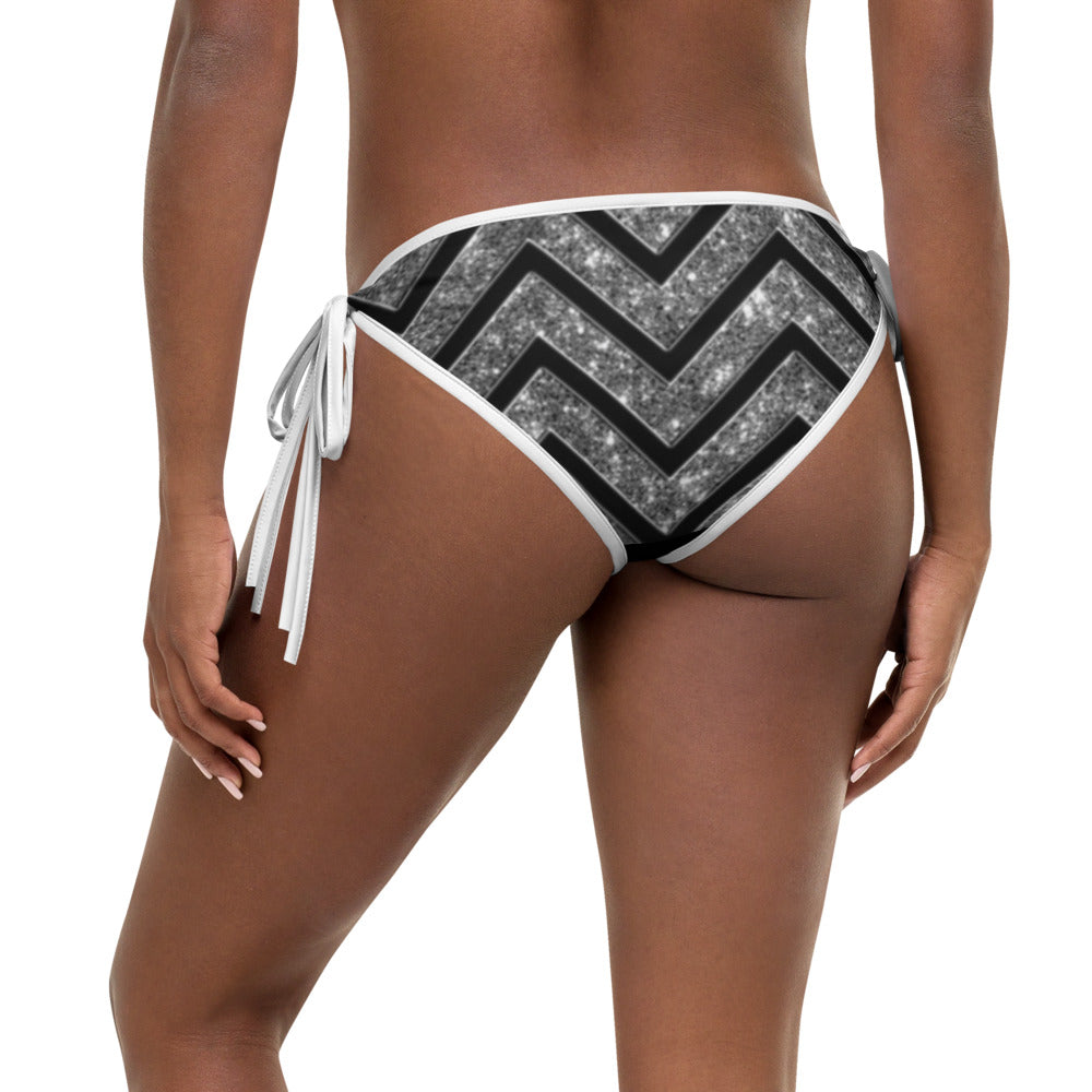 Silver n Black Coruscate Bikini Bottom