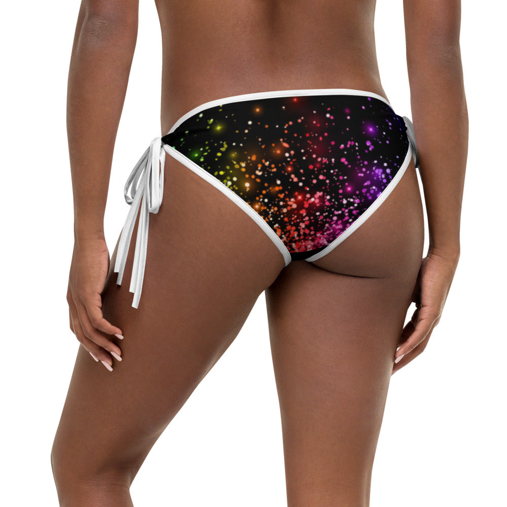 Black Rainbow Bikini Bottom